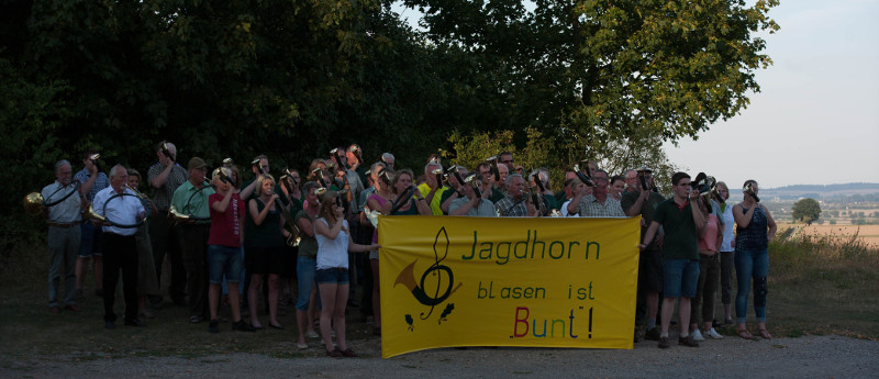 Jagdhorn blasen ist Bunt!