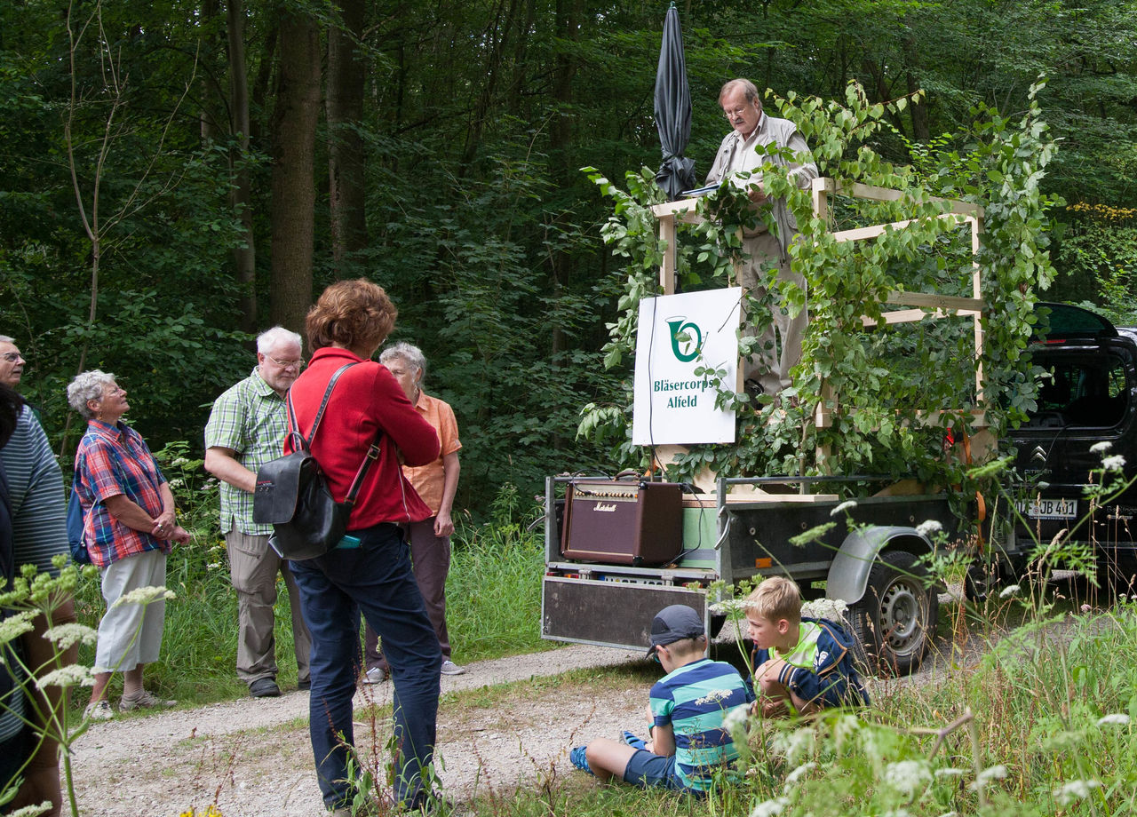 Jagdhornklang am Waldesrand