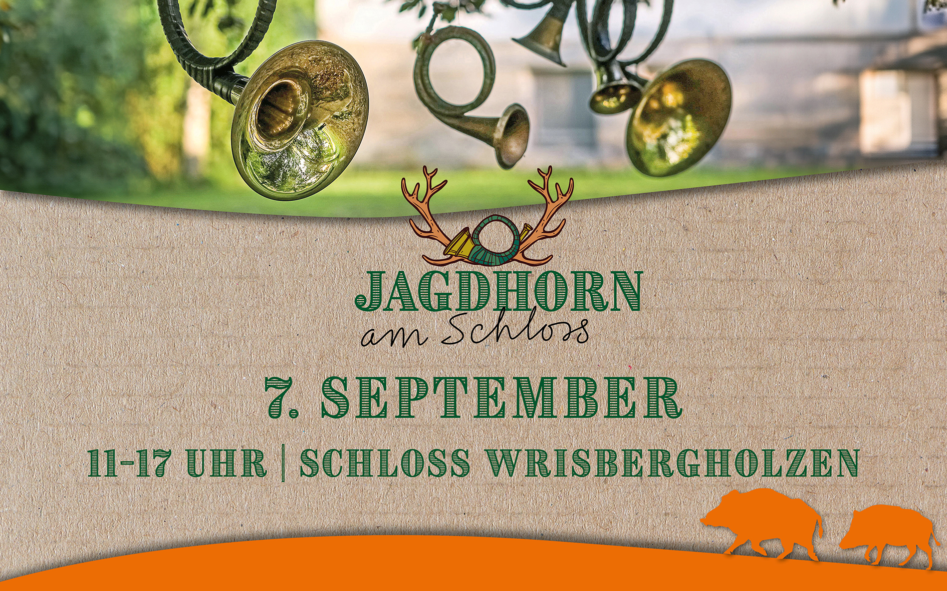 Bild Jagdhorn am Schloss